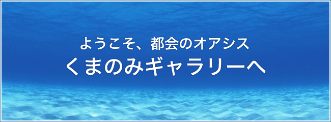 ようこそ、都会のオアシス　くまのみギャラリーへ